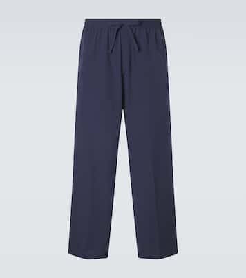 Pantalon droit Julian en coton et soie | Umit Benan
