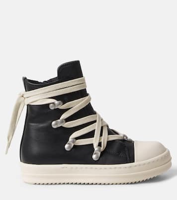 Hexalace leather sneakers | Rick Owens Kids