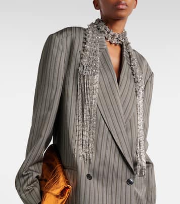 Embellished fringed necklace | Dries Van Noten