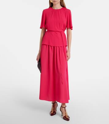 Elba crêpe maxi skirt | Joseph