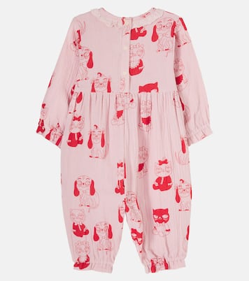 Baby printed cotton jumpsuit | Mini Rodini