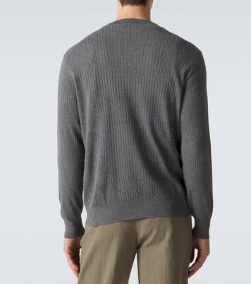 Pull en coton côtelé | Brunello Cucinelli