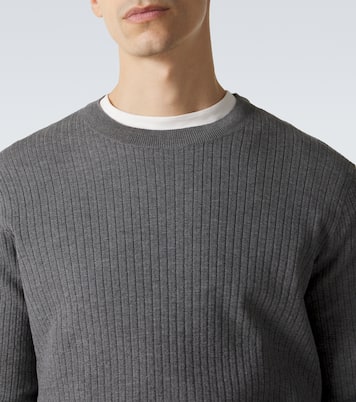 Pull en coton côtelé | Brunello Cucinelli