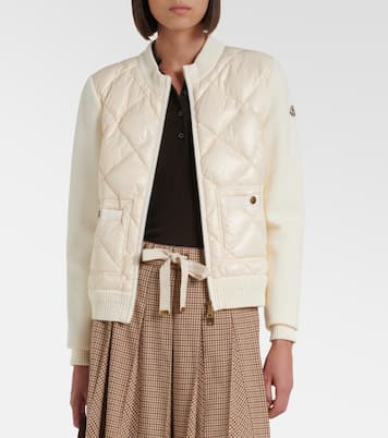 Down-paneled cotton cardigan | Moncler
