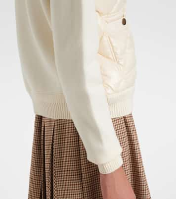 Down-paneled cotton cardigan | Moncler