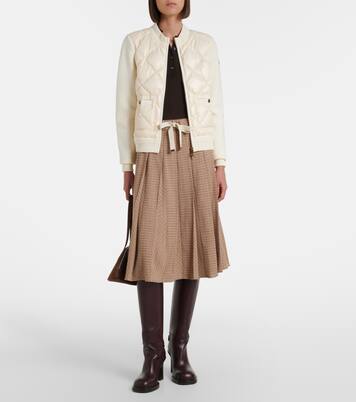 Down-paneled cotton cardigan | Moncler