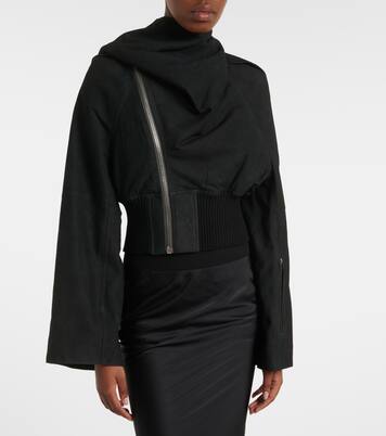 Scarf Flight leather jacket | Rick Owens