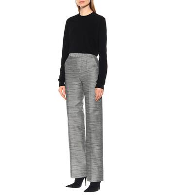 Pantalon en jacquard de coton et soie mélangés | Rick Owens