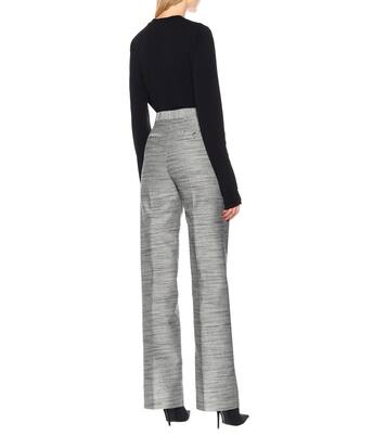 Pantalon en jacquard de coton et soie mélangés | Rick Owens