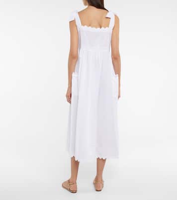 Robe midi brodée en coton | Juliet Dunn