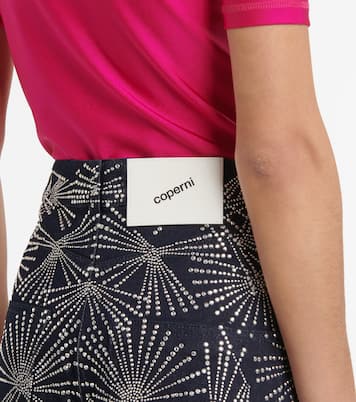 Studded high-rise straight jeans | Coperni