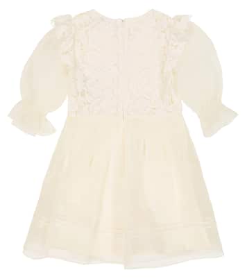 Robe en organza et guipure | Self-Portrait Kids