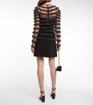 Bluse aus Tüll und Georgette | REDValentino