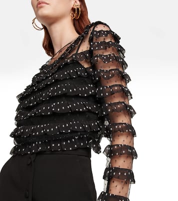 Bluse aus Tüll und Georgette | REDValentino