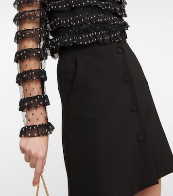 Bluse aus Tüll und Georgette | REDValentino