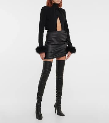 Body mit Cut-out und Federn | Magda Butrym