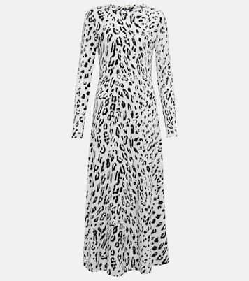 Leopard-print wool-blend maxi dress | Polo Ralph Lauren