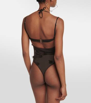 Bestickter Body aus Mesh | Jacquemus