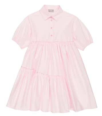 Robe chemise en satin de coton mélangé | Il Gufo