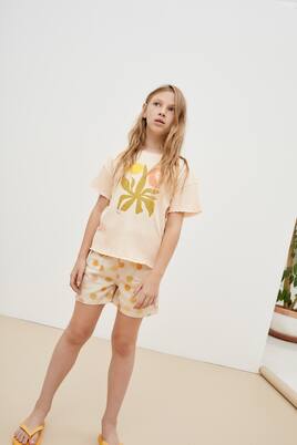 Tramonto printed cotton shorts | The New Society