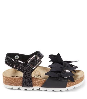 Floral-appliquéd sandals | Monnalisa