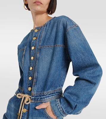 Mono ancho Stevie en denim | Ulla Johnson