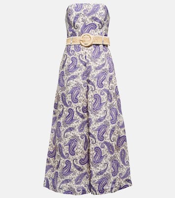 Devi strapless linen jumpsuit | Zimmermann