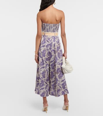 Devi strapless linen jumpsuit | Zimmermann
