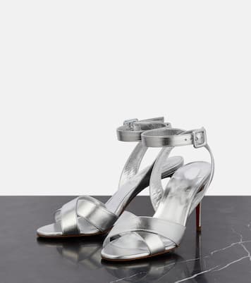 Sandali Mariza 85 in pelle metallizzata | Christian Louboutin