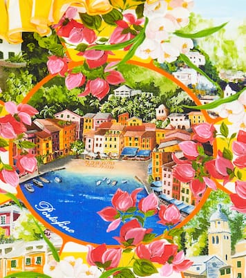 Portofino printed swimsuit | Dolce&Gabbana Kids