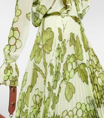 Printed pleated high-rise maxi skirt | Etro