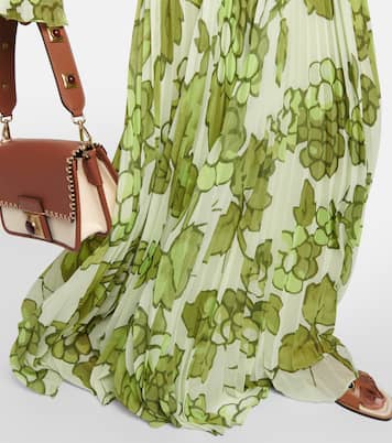 Printed pleated high-rise maxi skirt | Etro