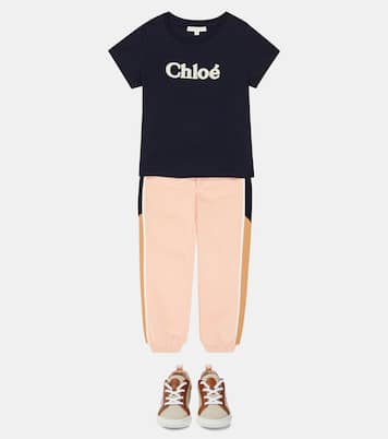 Logo cotton-jersey T-shirt | Chloé Kids