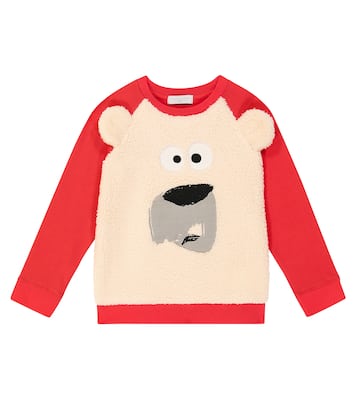 Embellished cotton jersey sweatshirt | Stella McCartney Kids
