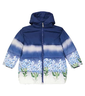 Floral puffer coat | Monnalisa