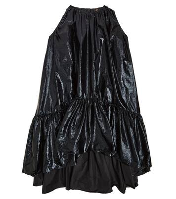 Metal ruffled metallic dress | Caroline Bosmans