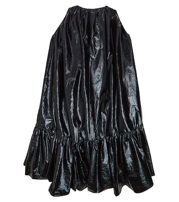 Metal ruffled metallic dress | Caroline Bosmans