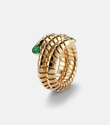 Anello Trisola in oro 18kt con smeraldo | Marina B