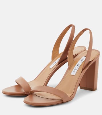 So Nude leather slingback sandals  | Aquazzura