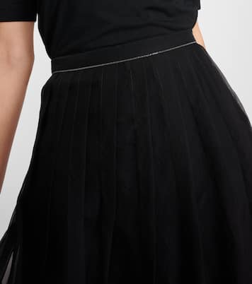 Midirock aus Seide | Brunello Cucinelli