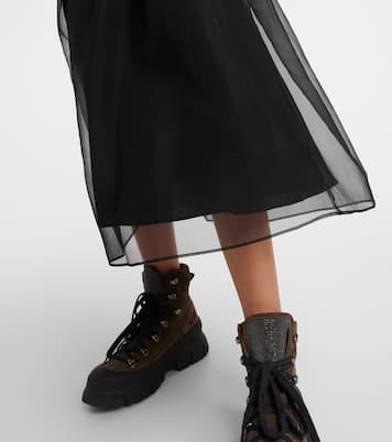 Midirock aus Seide | Brunello Cucinelli