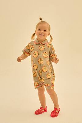 Baby Watch cotton jersey playsuit | Jellymallow