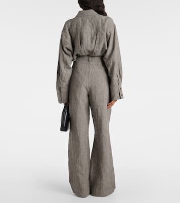 Weite High-Rise-Hose Amadine aus Leinen | Tove