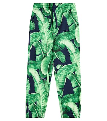 Bedruckte Jogginghose aus Baumwoll-Jersey | Dolce&Gabbana Kids
