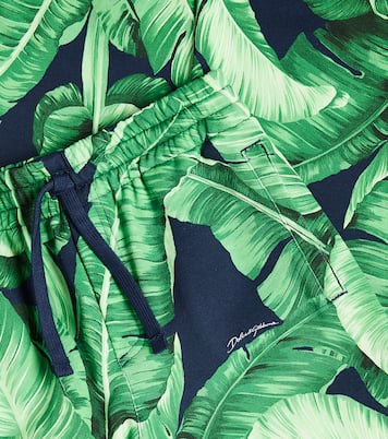 Bedruckte Jogginghose aus Baumwoll-Jersey | Dolce&Gabbana Kids