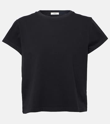 Adine cropped cotton jersey T-shirt | Agolde