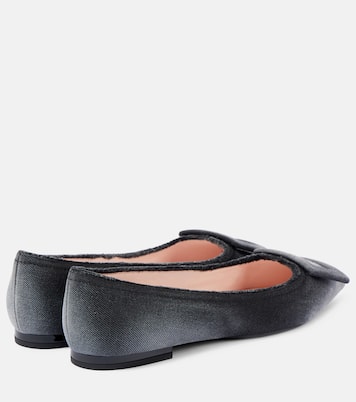 Gommettine denim ballet flats | Roger Vivier