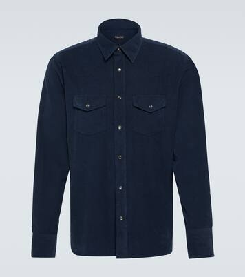 Chemise Western en velours côtelé de coton | Tom Ford