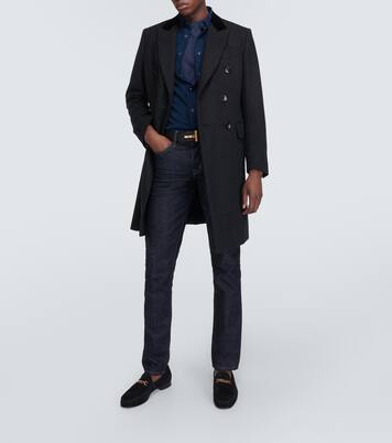 Chemise Western en velours côtelé de coton | Tom Ford