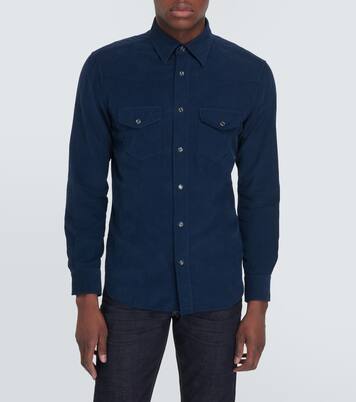 Chemise Western en velours côtelé de coton | Tom Ford